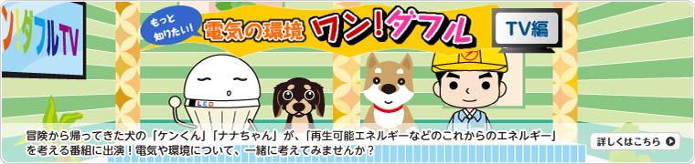 電気の環境ワン!ダフル〜TV編〜