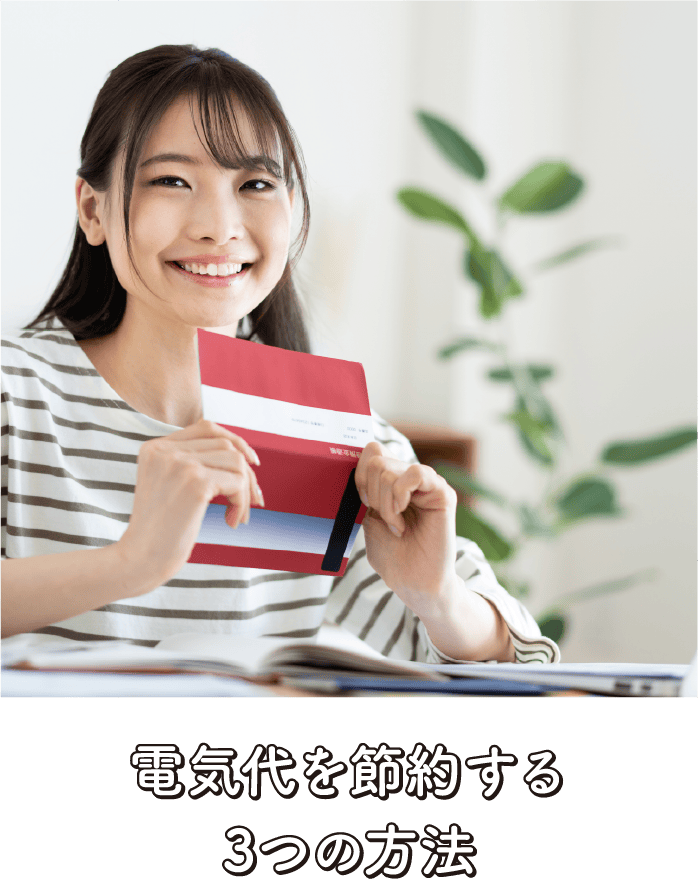 �d�C���ߖ񂷂�3�̕��@