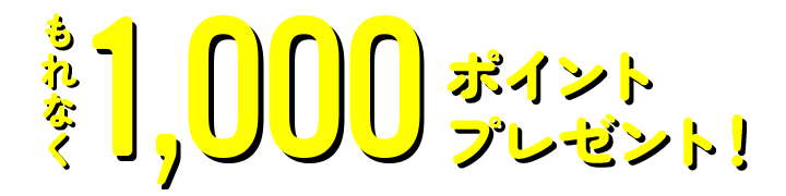 ����Ȃ�1,000�|�C���g�v���[���g