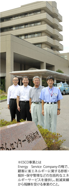 �a�@�O�σC���[�W/��ESCO���ƂƂ�:Energy Service Company�̗��ŁA�ڋq�ɏȃG�l���M�[�Ɋւ���f�f�E�݌v�E�ێ�Ǘ��Ȃǂ̕�I�ȃG�l���M�[�T�[�r�X��񋟂��A�팸���т����V���󂯂鎖�Ƃ̂��ƁB